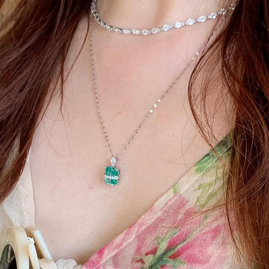 Elegant Turkost Halsband
