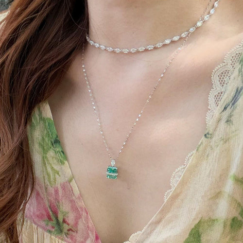 Elegant Turkost Halsband