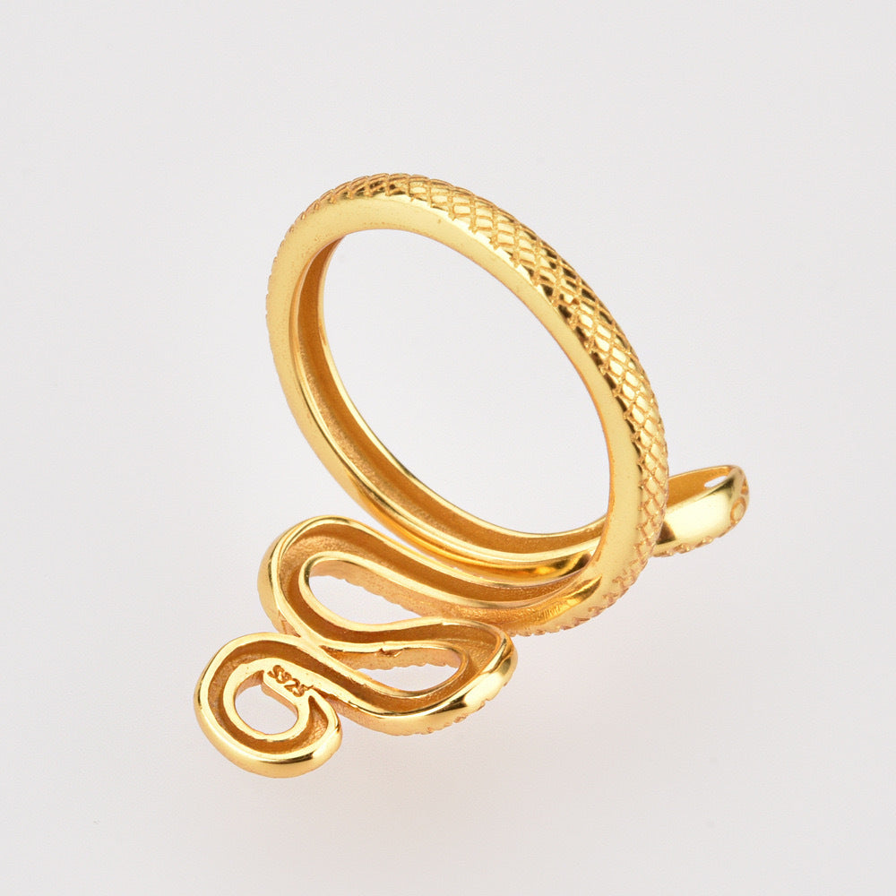 Ormring i S925 sterling silver – justerbar damring