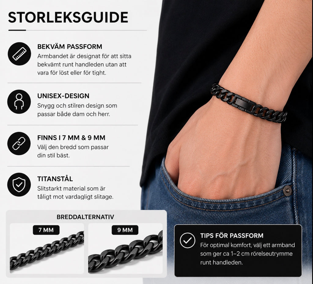 Modern Cuban Link Kedja – Armband