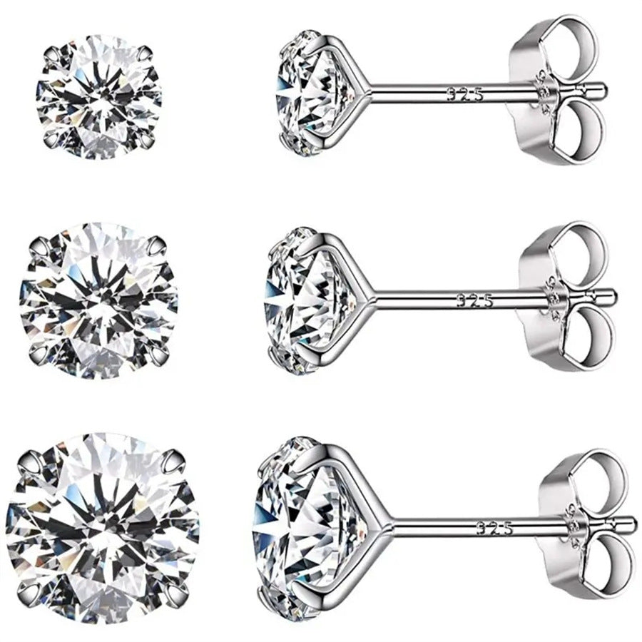 t ✨ Eleganta Zirconia Örhängen 3-Pack